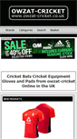 Mobile Screenshot of owzat-cricket.co.uk